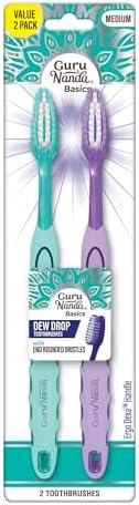 GuruNanda Dew Drop toothbrush with medium bristles